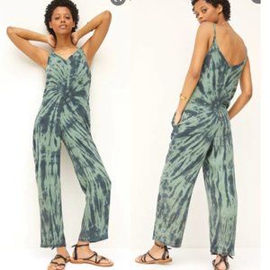 Anthropologie Cloth & Stone Tie-Dye Wide Leg Jumpsuit, Size M
